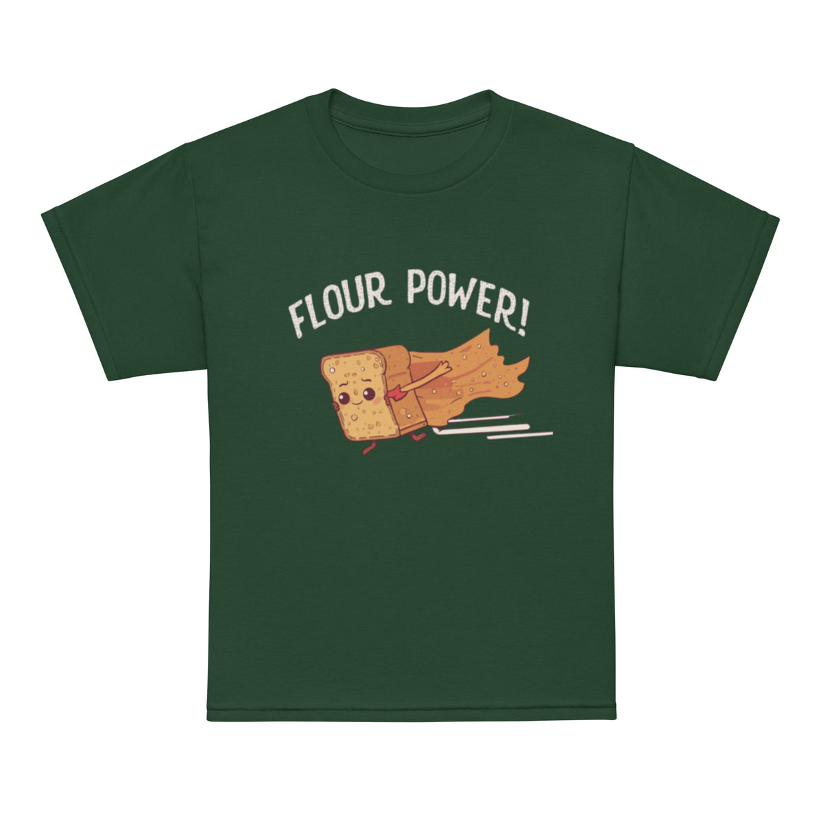 Flour Power V2 | Youth t-shirt Forest Green Apparel > Kids' T-Shirts ZomaModa