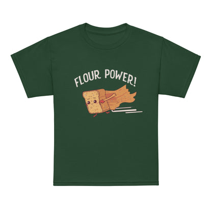 Flour Power V2 | Youth t-shirt Forest Green Apparel > Kids' T-Shirts ZomaModa
