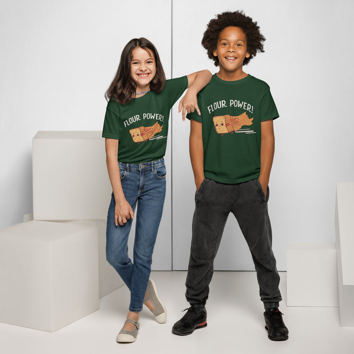 Flour Power V2 | Youth t-shirt Apparel > Kids' T-Shirts ZomaModa