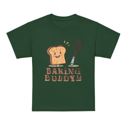 Baking Buddy V4 | Youth t-shirt Forest Green Apparel > Kids' T-Shirts ZomaModa