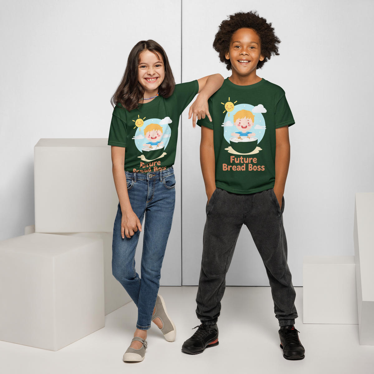 Future Bread Boss V2 | Youth t-shirt Apparel > Kids' T-Shirts ZomaModa