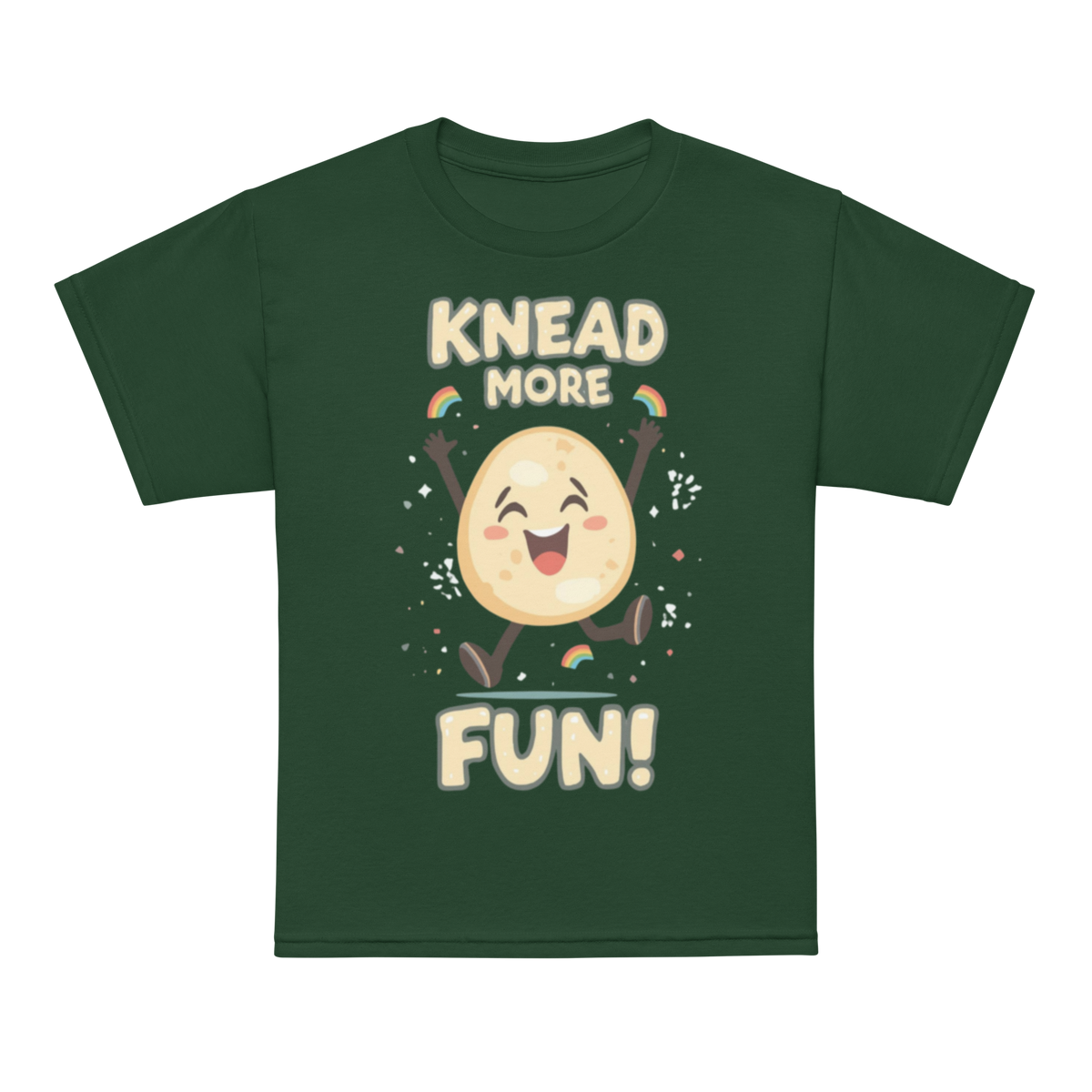 Knead More Fun V3 | Youth t-shirt Forest Green Apparel > Kids' T-Shirts ZomaModa