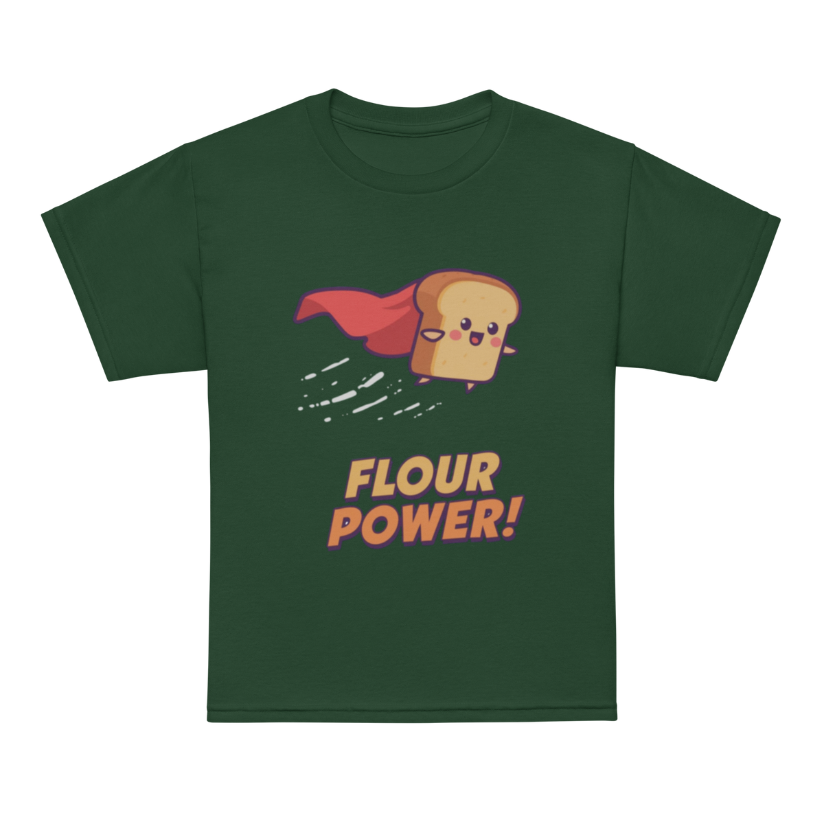 Flour Power V3 | Youth t-shirt Forest Green Apparel > Kids' T-Shirts ZomaModa