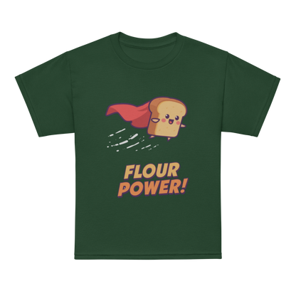 Flour Power V3 | Youth t-shirt Forest Green Apparel > Kids' T-Shirts ZomaModa