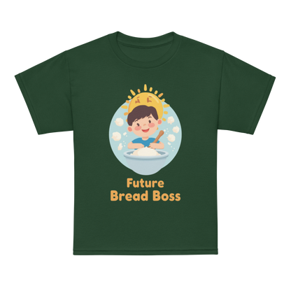 Future Bread Boss V3 | Youth t-shirt Forest Green Apparel > Kids' T-Shirts ZomaModa