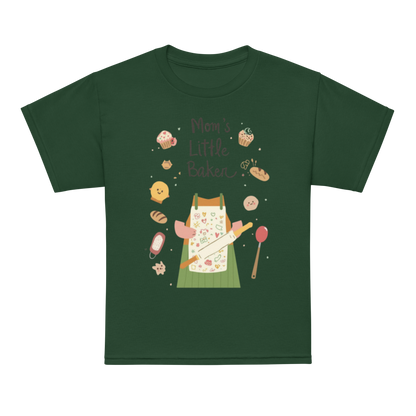 Mom’s Little Baker V3 | Youth t-shirt Forest Green Apparel > Kids' T-Shirts ZomaModa