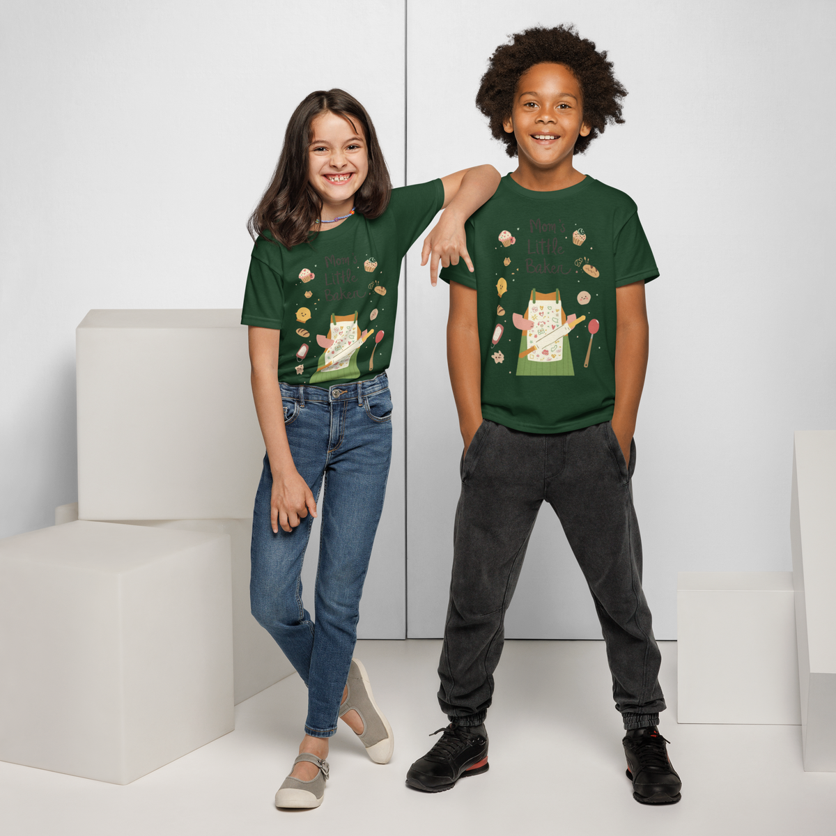 Mom’s Little Baker V3 | Youth t-shirt Apparel > Kids' T-Shirts ZomaModa