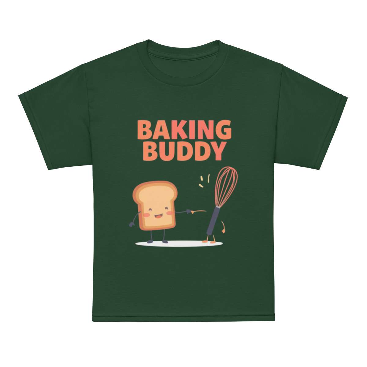 Baking Buddy V5 | Youth t-shirt Forest Green Apparel > Kids' T-Shirts ZomaModa