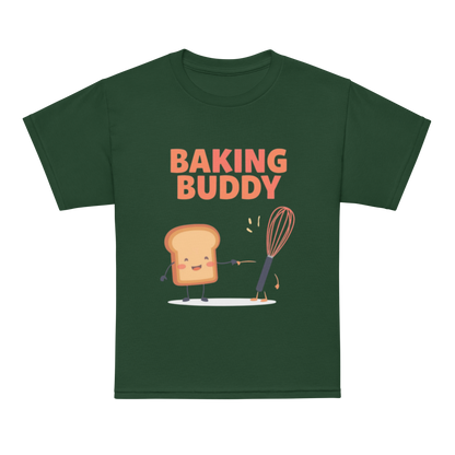 Baking Buddy V5 | Youth t-shirt Forest Green Apparel > Kids' T-Shirts ZomaModa