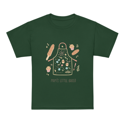 Mom’s Little Baker V4 | Youth t-shirt Forest Green Apparel > Kids' T-Shirts ZomaModa