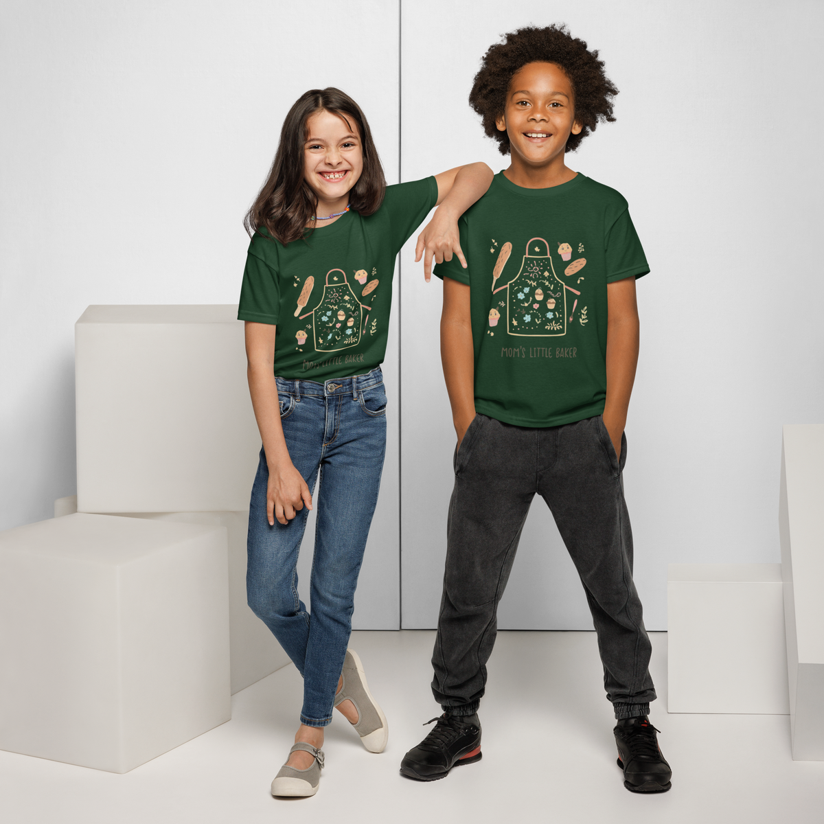 Mom’s Little Baker V4 | Youth t-shirt Apparel > Kids' T-Shirts ZomaModa