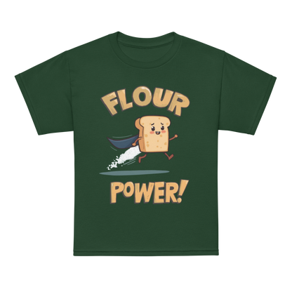 Flour Power V4 | Youth t-shirt Forest Green Apparel > Kids' T-Shirts ZomaModa