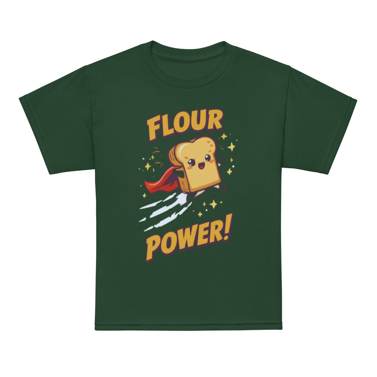 Flour Power V5 | Youth t-shirt Forest Green Apparel > Kids' T-Shirts ZomaModa