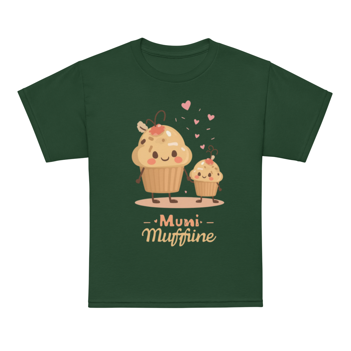 Mini Muffin Maker V4 | Youth t-shirt Forest Green Apparel > Kids' T-Shirts ZomaModa