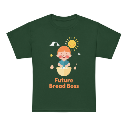 Future Bread Boss V4 | Youth t-shirt Forest Green Apparel > Kids' T-Shirts ZomaModa