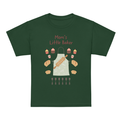 Mom’s Little Baker V5 | Youth t-shirt Forest Green Apparel > Kids' T-Shirts ZomaModa