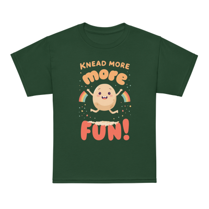 Knead More Fun V5 | Youth t-shirt Forest Green Apparel > Kids' T-Shirts ZomaModa