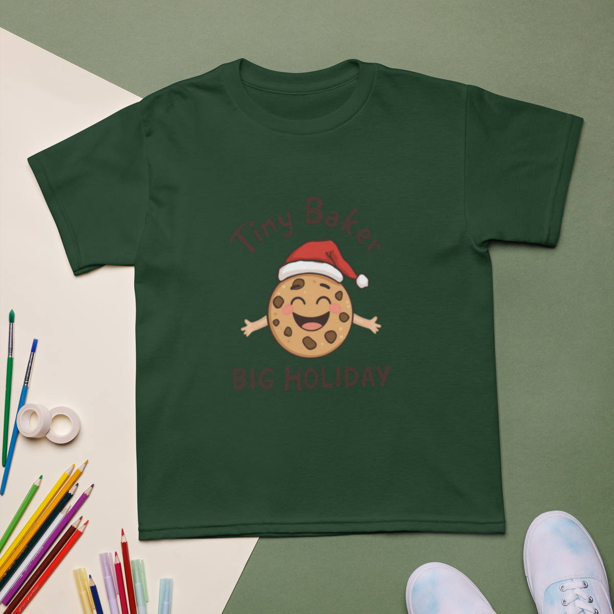 Tiny Baker Holiday V1 | Kids T-Shirt Apparel > Kids' T-Shirts ZomaModa