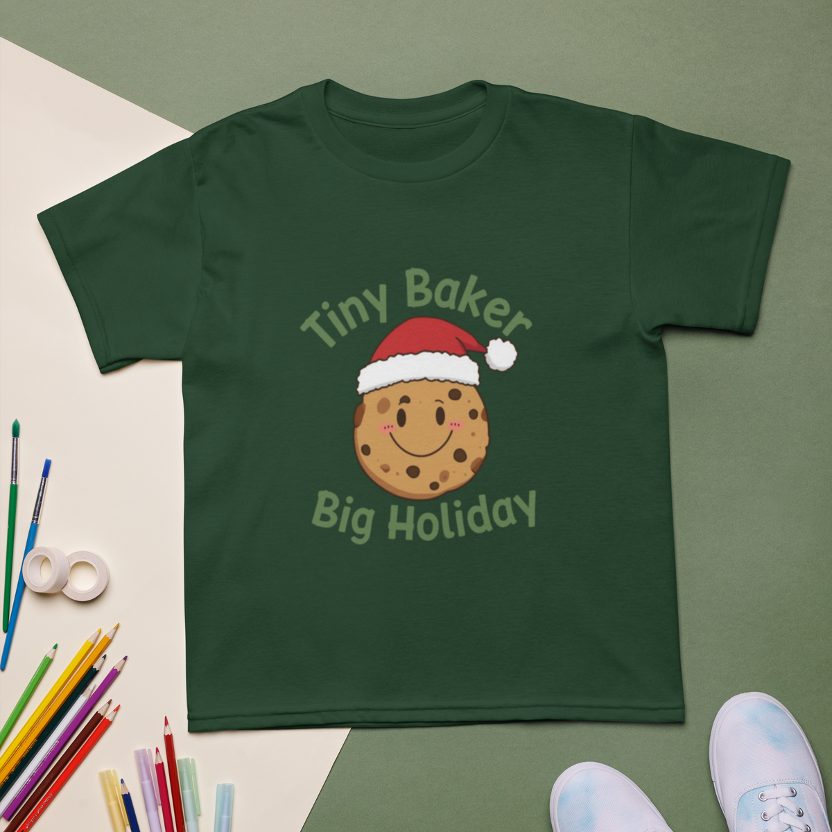 Tiny Baker Holiday V2 | Kids T-Shirt Apparel > Kids' T-Shirts ZomaModa