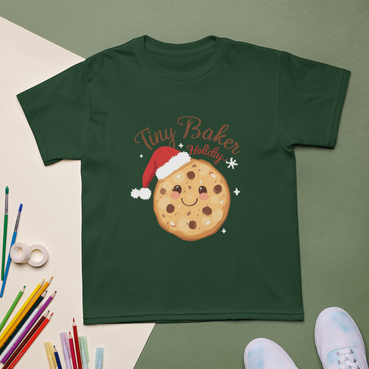 Tiny Baker Holiday V3 | Kids T-Shirt Apparel > Kids' T-Shirts ZomaModa