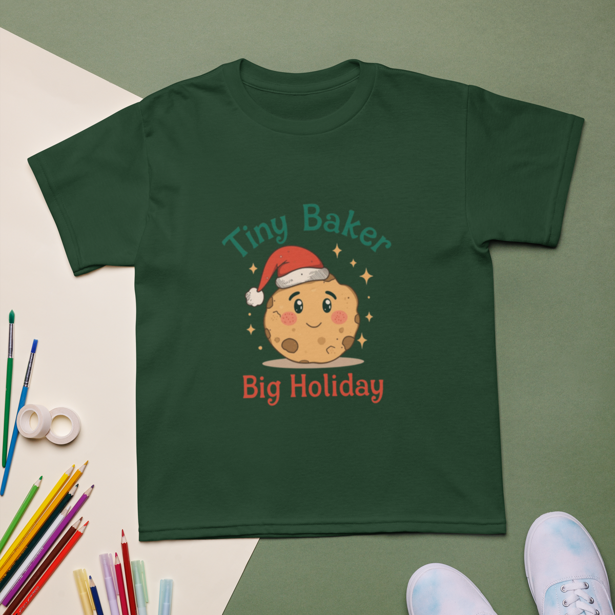 Tiny Baker Holiday V4 | Kids T-Shirt Apparel > Kids' T-Shirts ZomaModa