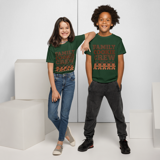 Family Cookie Crew V1 | Kids T-Shirt Forest Green Apparel > Kids' T-Shirts ZomaModa