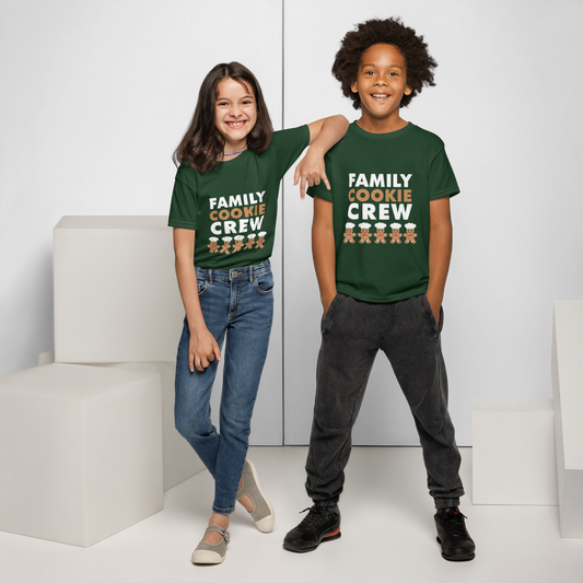 Family Cookie Crew V2 | Kids T-Shirt Forest Green Apparel > Kids' T-Shirts ZomaModa