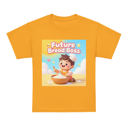 Future Bread Boss V1 | Youth t-shirt Gold Apparel > Kids' T-Shirts ZomaModa