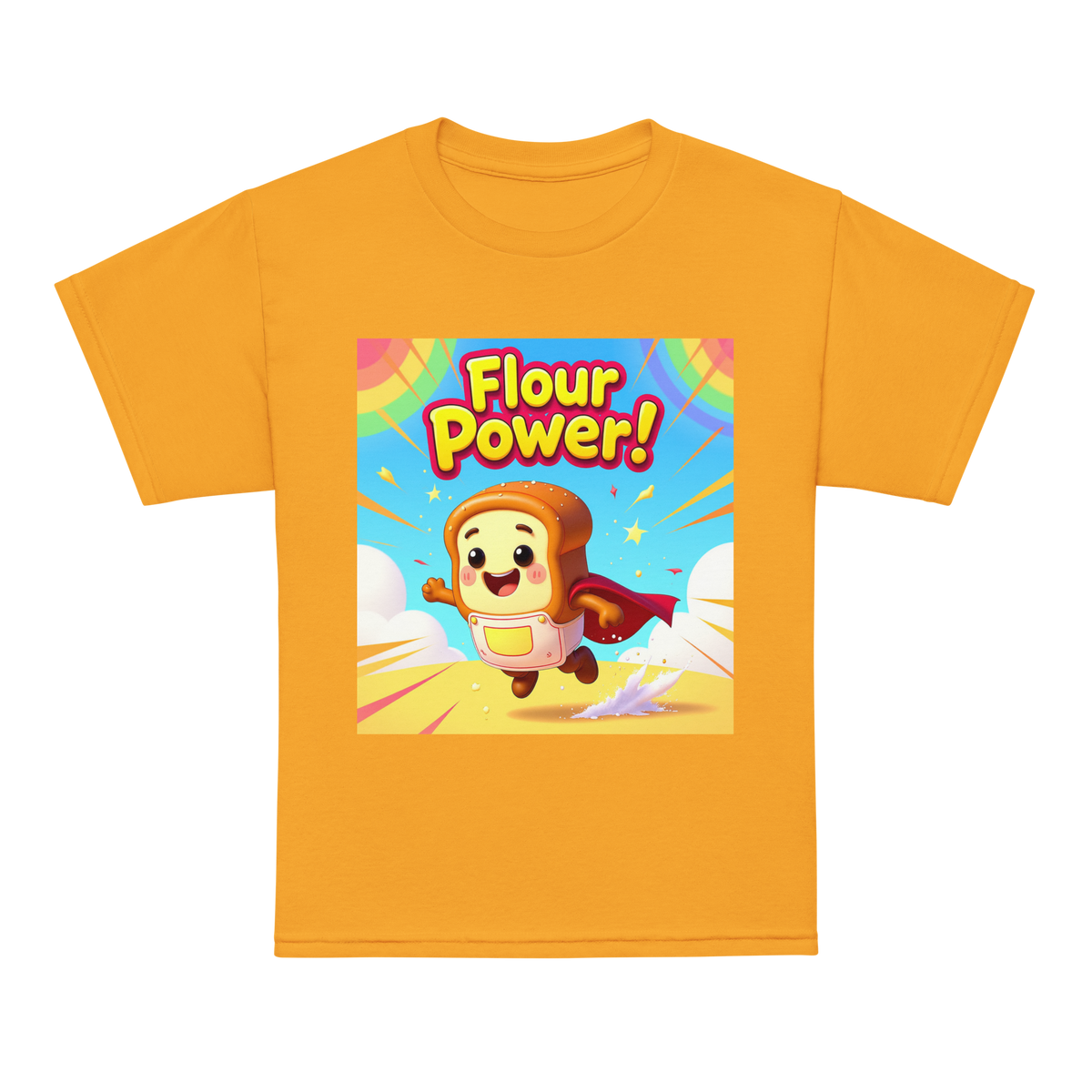 Flour Power V1 | Youth t-shirt Gold Apparel > Kids' T-Shirts ZomaModa