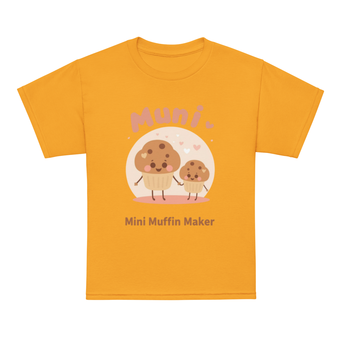 Mini Muffin Maker V2 | Youth t-shirt Gold Apparel > Kids' T-Shirts ZomaModa