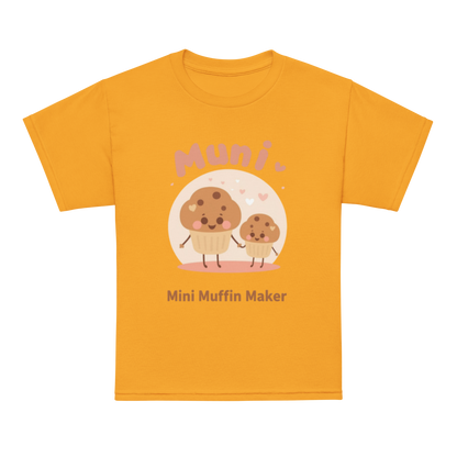 Mini Muffin Maker V2 | Youth t-shirt Gold Apparel > Kids' T-Shirts ZomaModa