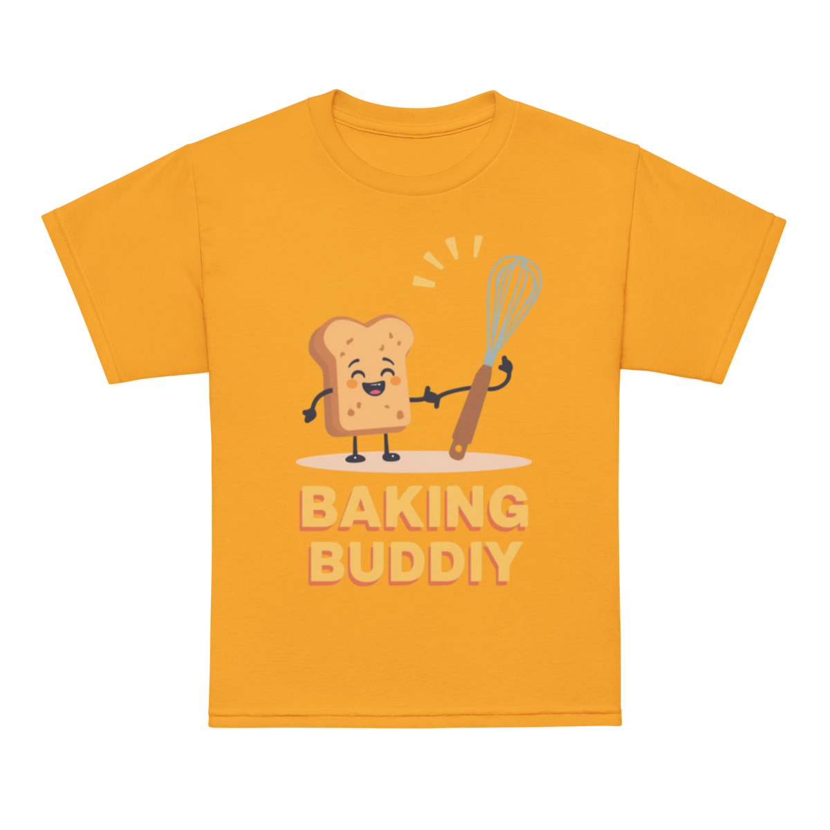 Baking Buddy V2 | Youth t-shirt Gold Apparel > Kids' T-Shirts ZomaModa