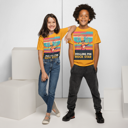 Rolling Pin Rock Star V3 | Youth t-shirt Apparel > Kids' T-Shirts ZomaModa