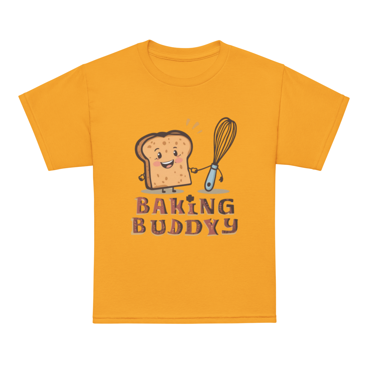 Baking Buddy V4 | Youth t-shirt Gold Apparel > Kids' T-Shirts ZomaModa