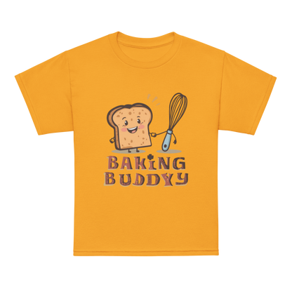 Baking Buddy V4 | Youth t-shirt Gold Apparel > Kids' T-Shirts ZomaModa