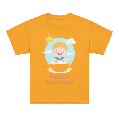 Future Bread Boss V2 | Youth t-shirt Gold Apparel > Kids' T-Shirts ZomaModa