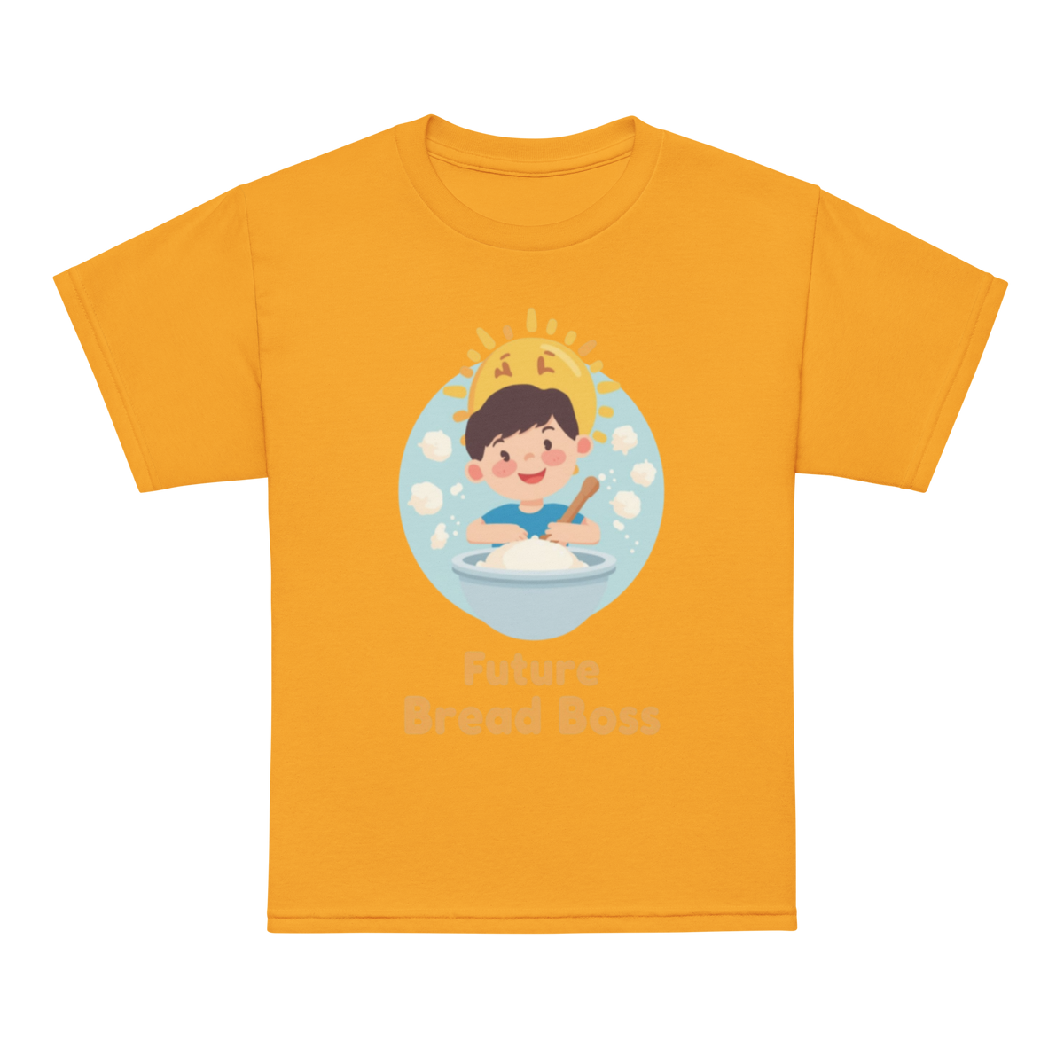 Future Bread Boss V3 | Youth t-shirt Gold Apparel > Kids' T-Shirts ZomaModa