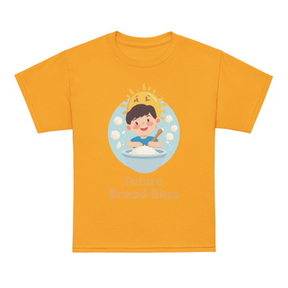 Future Bread Boss V3 | Youth t-shirt Gold Apparel > Kids' T-Shirts ZomaModa