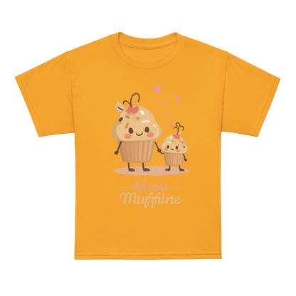 Mini Muffin Maker V4 | Youth t-shirt Gold Apparel > Kids' T-Shirts ZomaModa