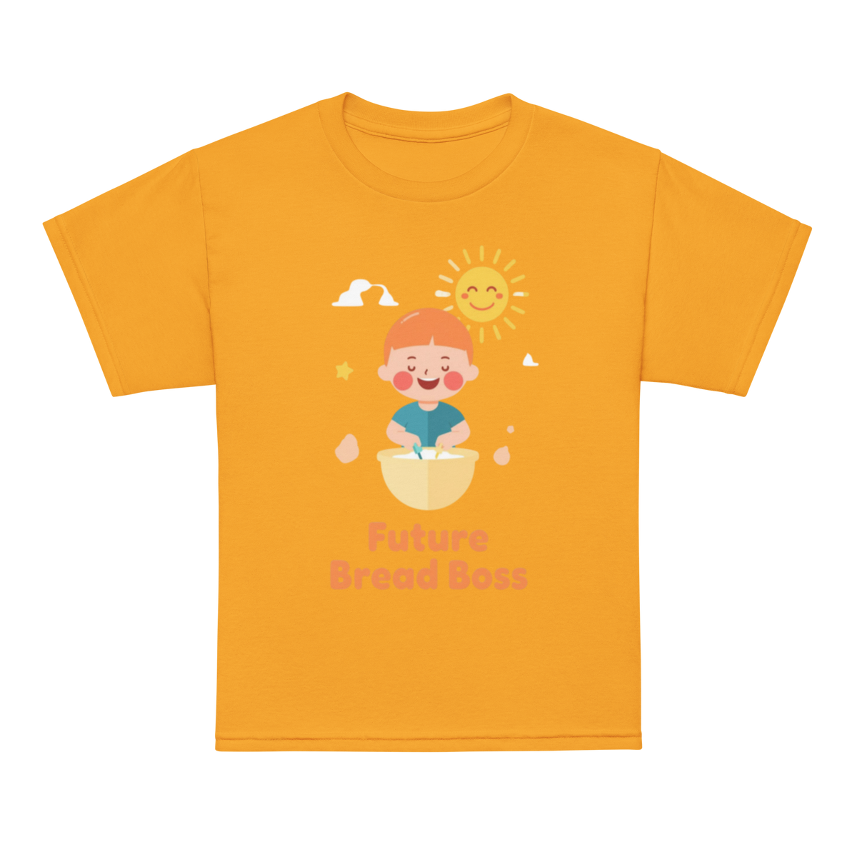 Future Bread Boss V4 | Youth t-shirt Gold Apparel > Kids' T-Shirts ZomaModa