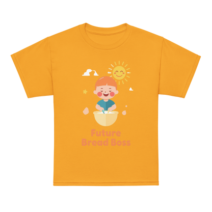 Future Bread Boss V4 | Youth t-shirt Gold Apparel > Kids' T-Shirts ZomaModa