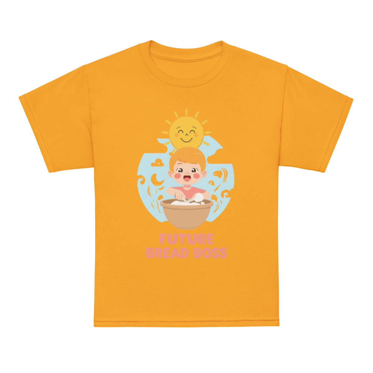 Future Bread Boss V5 | Youth t-shirt Gold Apparel > Kids' T-Shirts ZomaModa