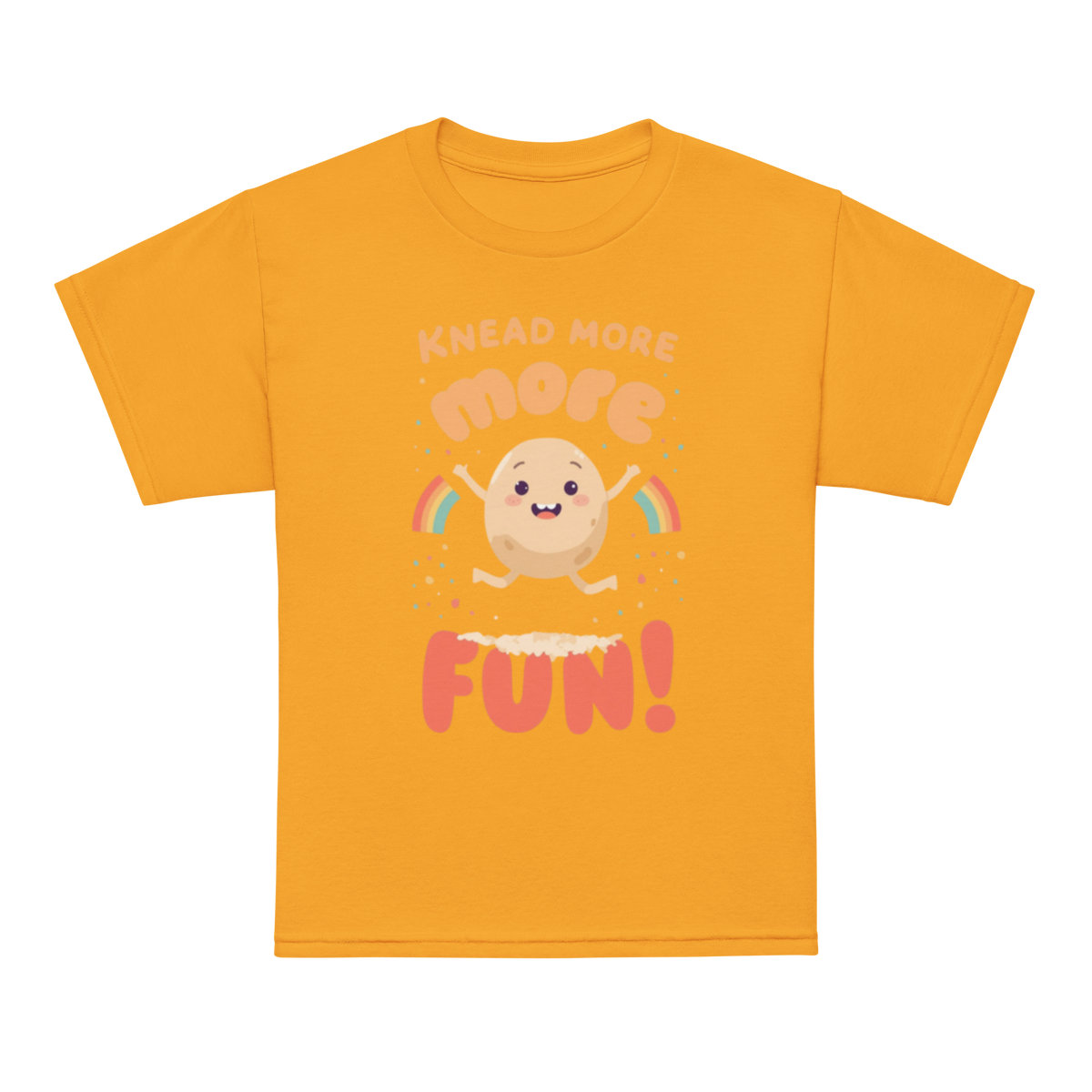 Knead More Fun V5 | Youth t-shirt Gold Apparel > Kids' T-Shirts ZomaModa