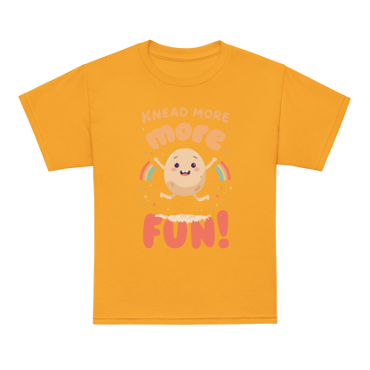 Knead More Fun V5 | Youth t-shirt Gold Apparel > Kids' T-Shirts ZomaModa