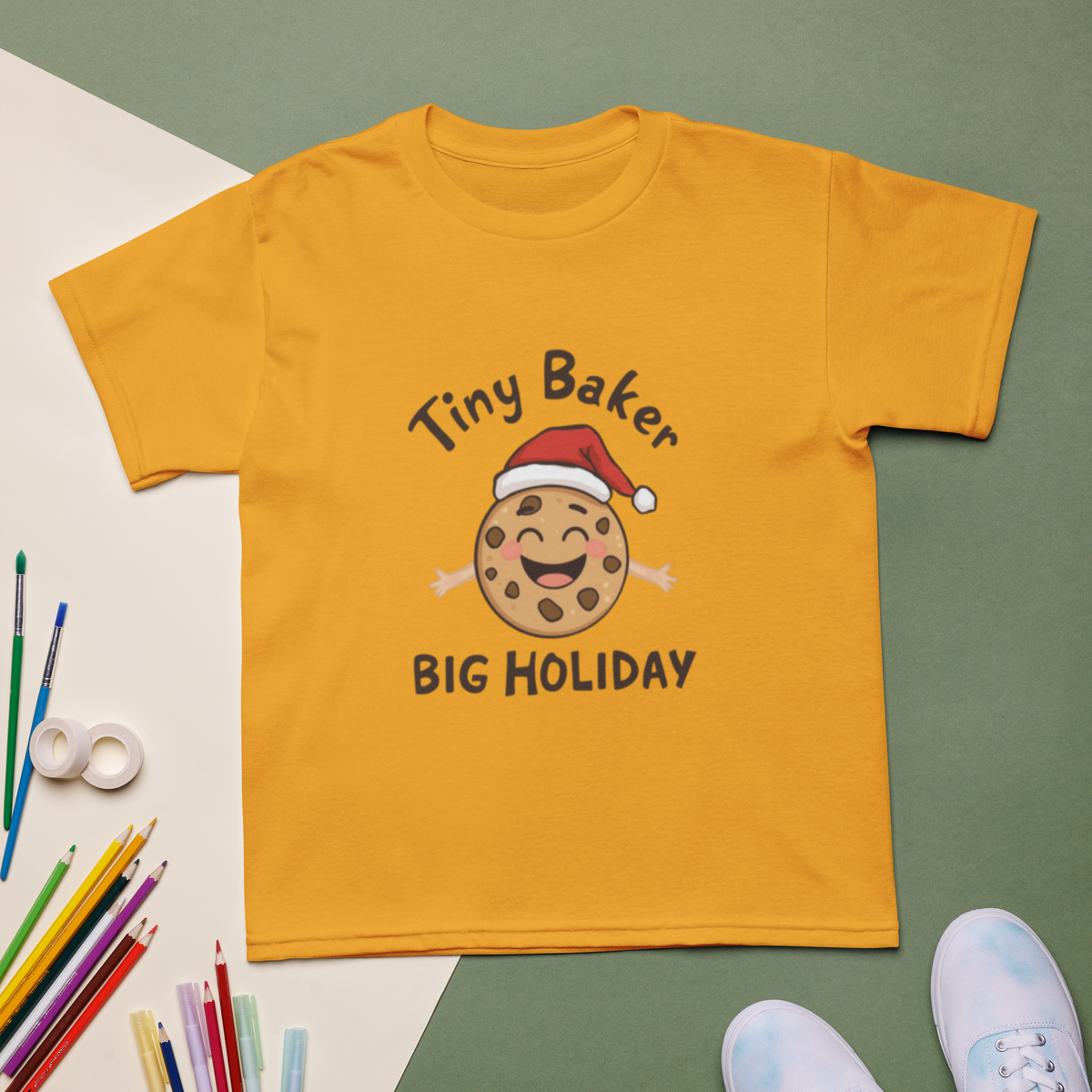 Tiny Baker Holiday V1 | Kids T-Shirt Apparel > Kids' T-Shirts ZomaModa