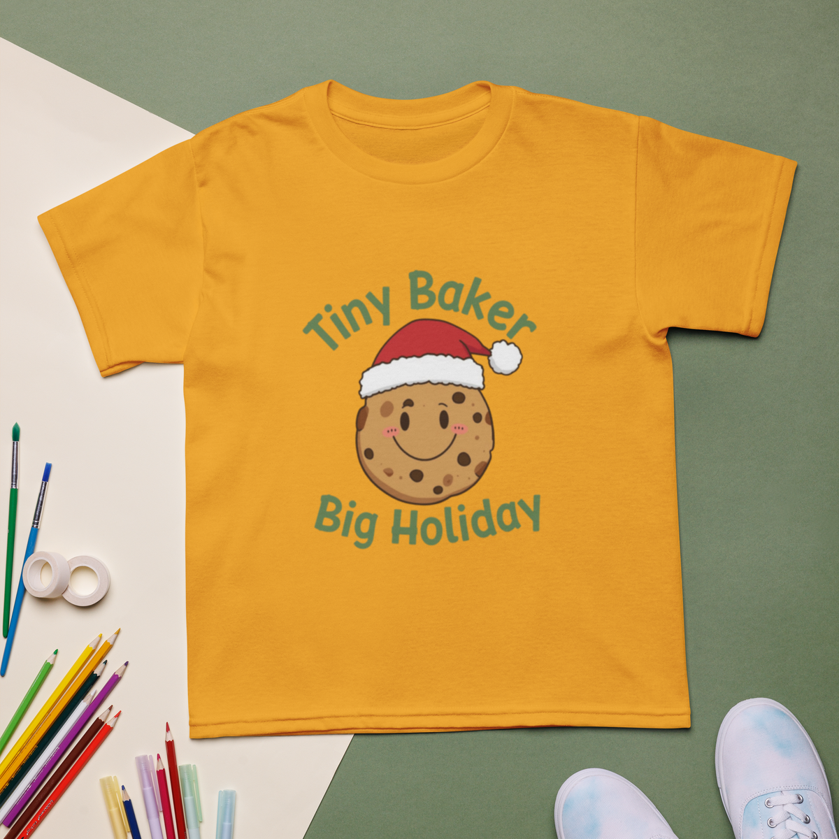 Tiny Baker Holiday V2 | Kids T-Shirt Apparel > Kids' T-Shirts ZomaModa