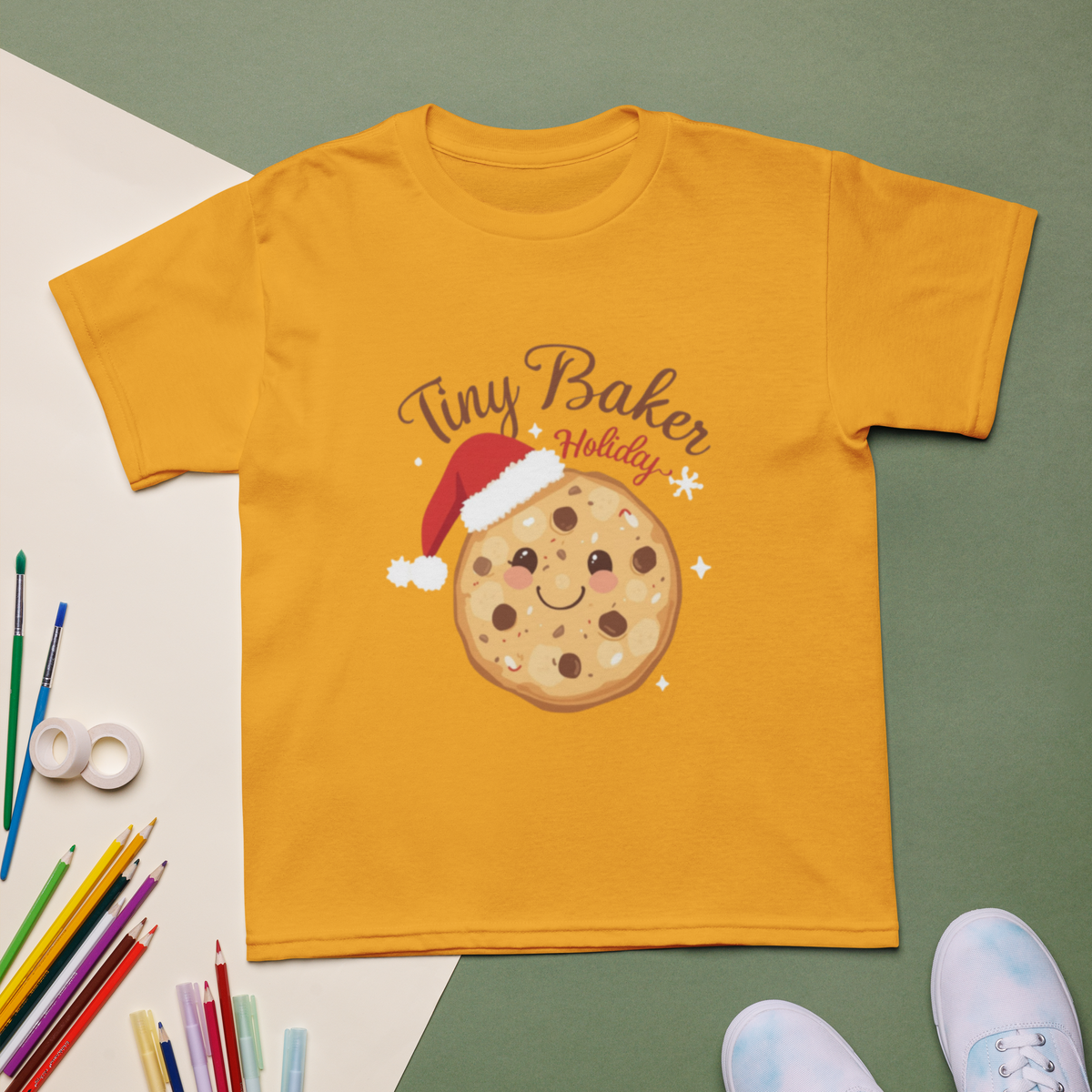 Tiny Baker Holiday V3 | Kids T-Shirt Apparel > Kids' T-Shirts ZomaModa