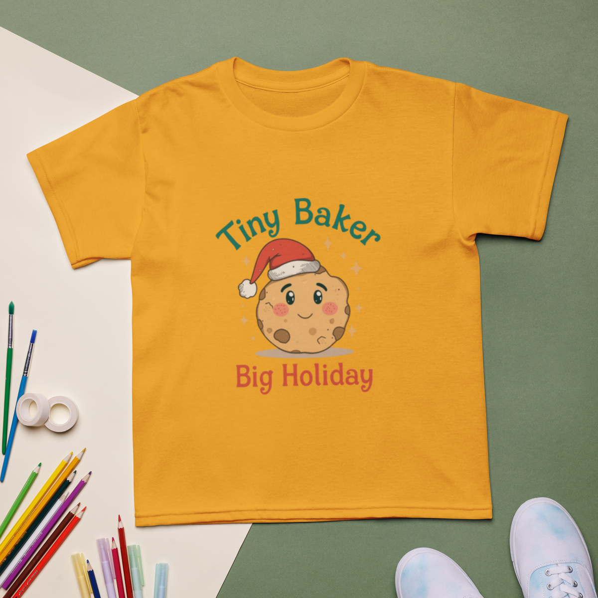 Tiny Baker Holiday V4 | Kids T-Shirt Apparel > Kids' T-Shirts ZomaModa