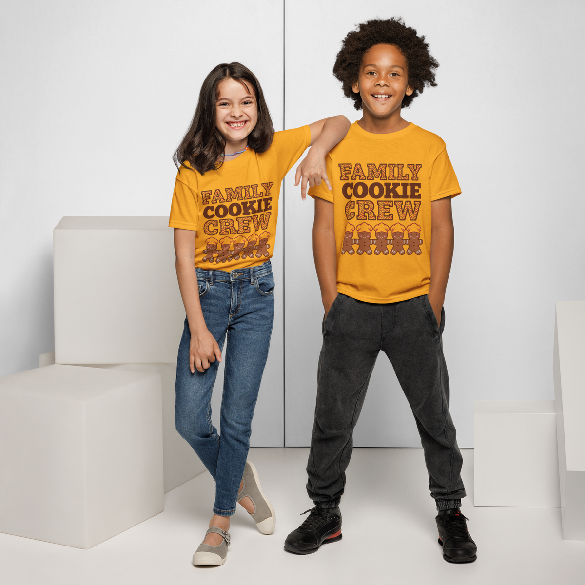 Family Cookie Crew V1 | Kids T-Shirt Gold Apparel > Kids' T-Shirts ZomaModa