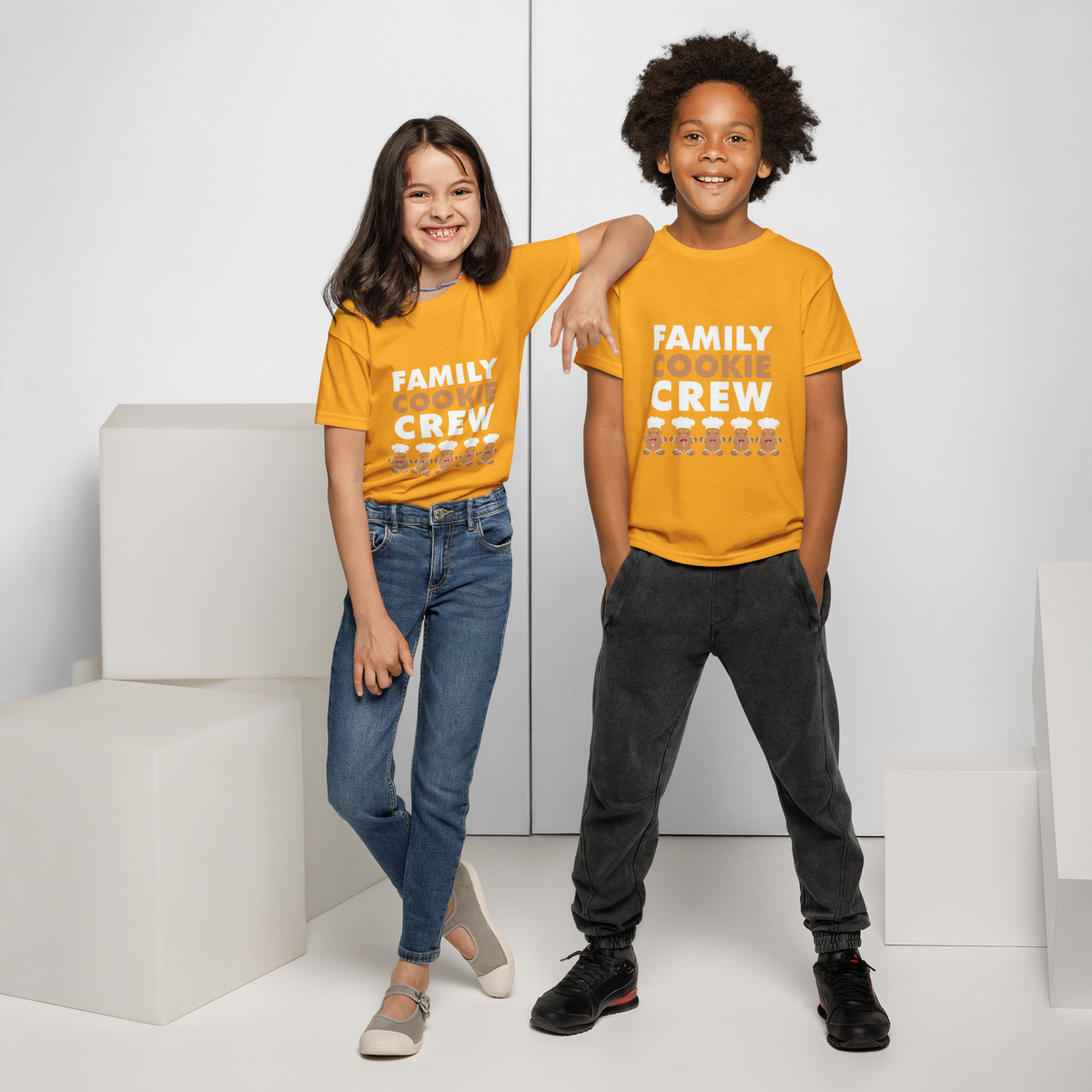 Family Cookie Crew V2 | Kids T-Shirt Gold Apparel > Kids' T-Shirts ZomaModa